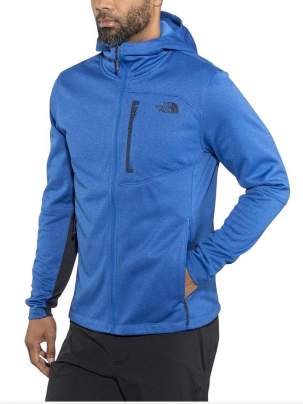 THE NORTHFACE Canyon Land  Men's Royal Blue Full‑Zip Hooded Performance Jacket